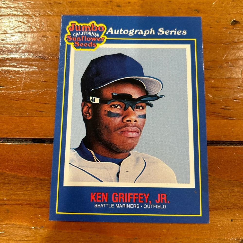 Jumbo California Sunflower Seeds “Ken Griffey, Jr.” Card 1990.